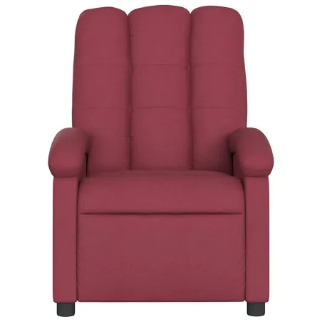 Fauteuil de massage inclinable rouge bordeaux tissu