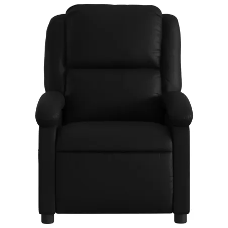 Fauteuil de massage inclinable noir similicuir