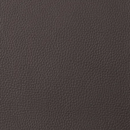 Fauteuil inclinable marron foncé cuir véritable