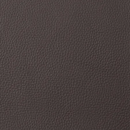 Fauteuil inclinable de massage marron foncé cuir véritable