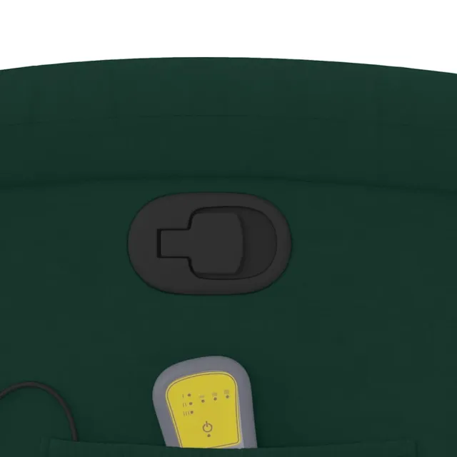 Fauteuil inclinable de massage vert foncé velours