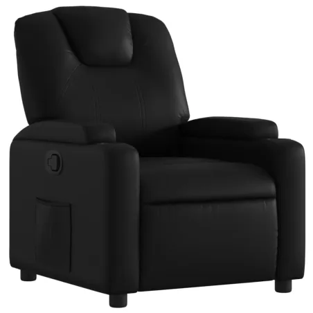 Fauteuil inclinable noir similicuir