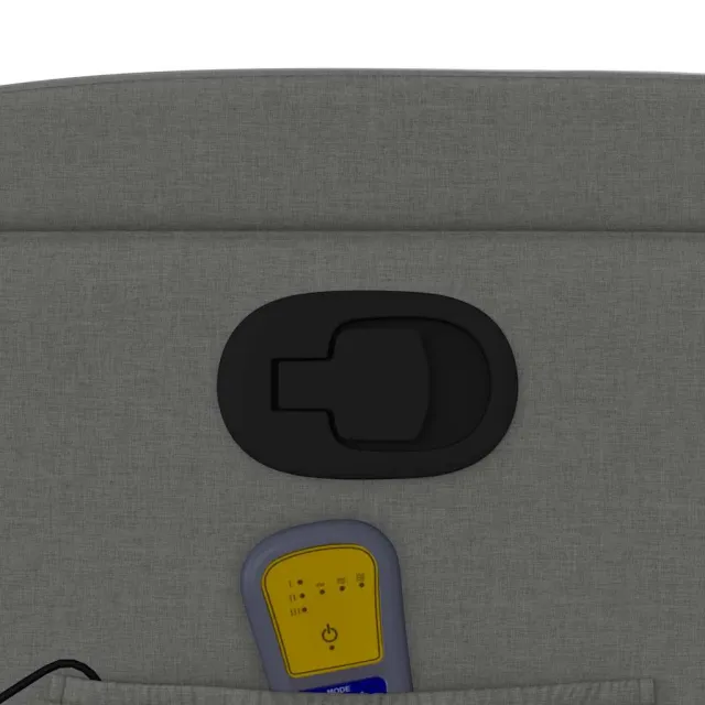 Fauteuil inclinable de massage gris foncé tissu