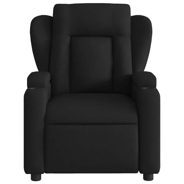 Fauteuil inclinable de massage noir tissu