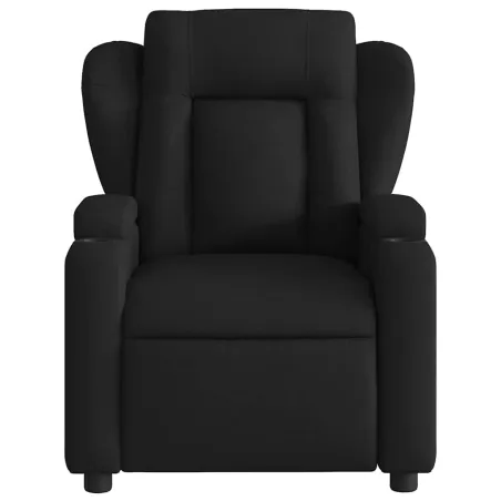 Fauteuil inclinable de massage noir tissu