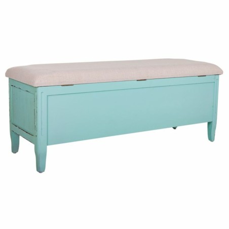 Kruk Alexandra House Living Blauw Spons Sparrenhout Hout MDF 43 x 48 x