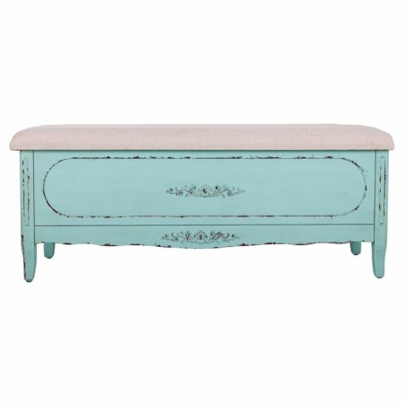 Kruk Alexandra House Living Blauw Spons Sparrenhout Hout MDF 43 x 48 x