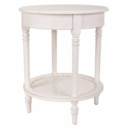 Tavolo angolare Alexandra House Living Bianco 50 x 60 x 50 cm