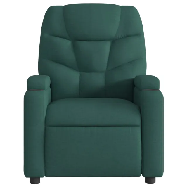 Fauteuil inclinable de massage vert foncé tissu