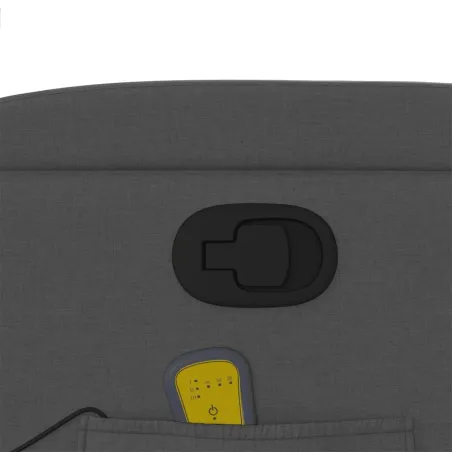 Fauteuil inclinable de massage gris foncé tissu