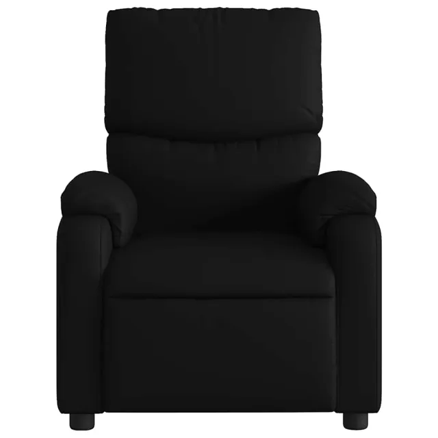 Fauteuil de massage inclinable noir similicuir