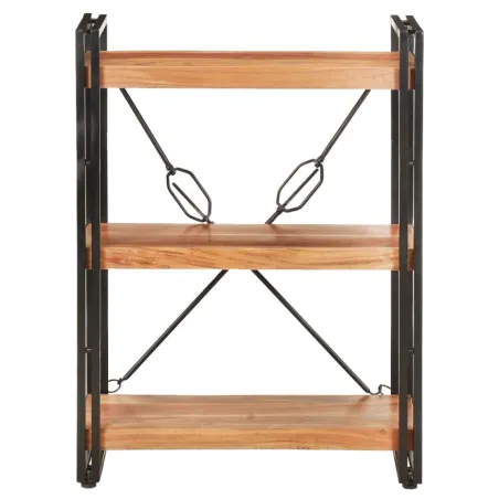 Bibliothèque à 3 niveaux 60x30x80 cm Bois d'acacia massif