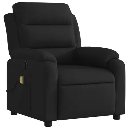 Fauteuil inclinable de massage noir tissu