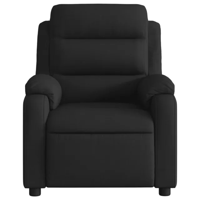 Fauteuil inclinable de massage noir tissu