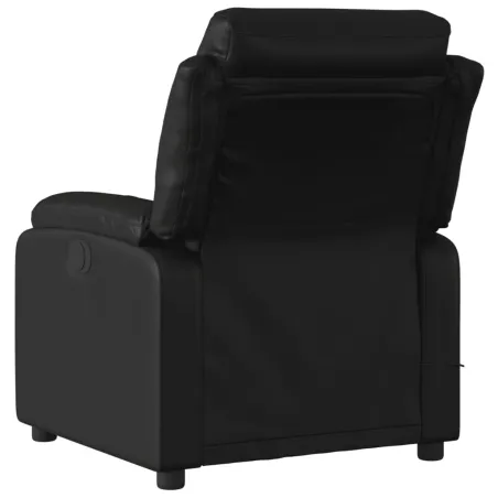 Fauteuil de massage inclinable noir similicuir