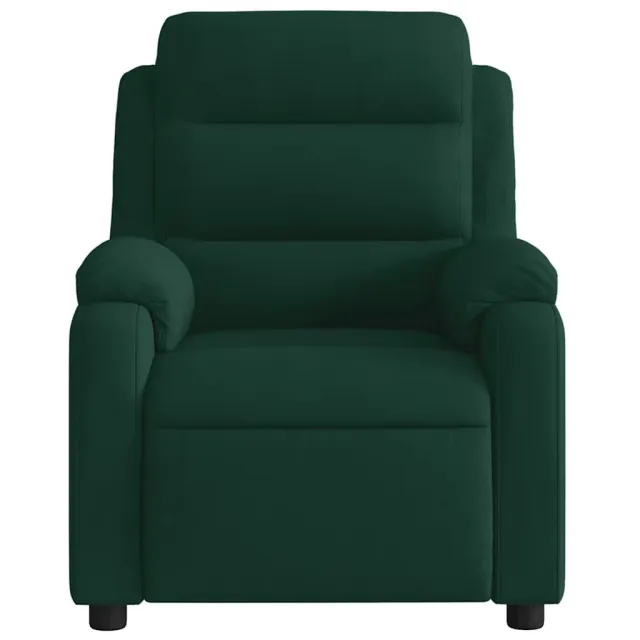 Fauteuil inclinable de massage vert foncé velours