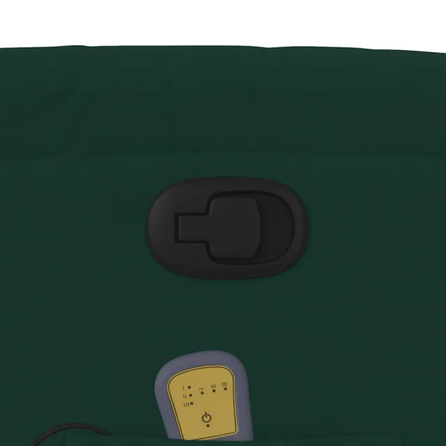 Fauteuil inclinable de massage vert foncé velours