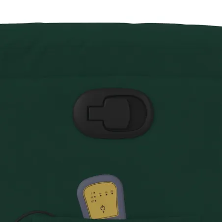 Fauteuil inclinable de massage vert foncé velours