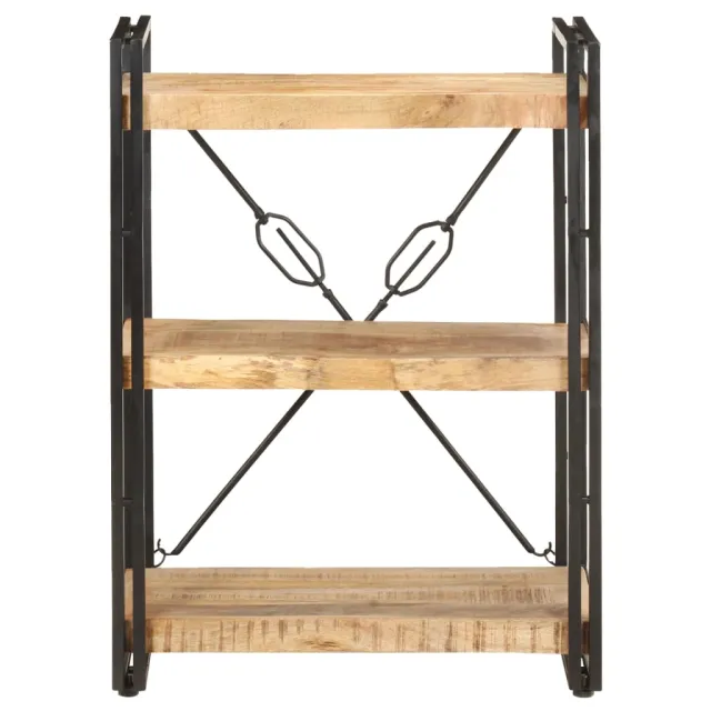 Bibliothèque à 3 niveaux 60x30x80 cm Bois de manguier massif