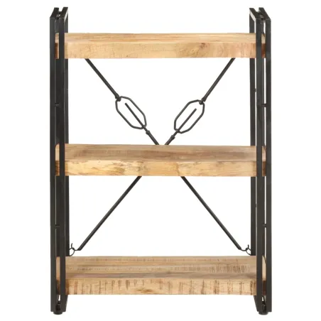 Bibliothèque à 3 niveaux 60x30x80 cm Bois de manguier massif