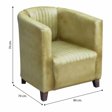 Leunstoel Alexandra House Living 70 x 70 x 80 cm Polyskin 2