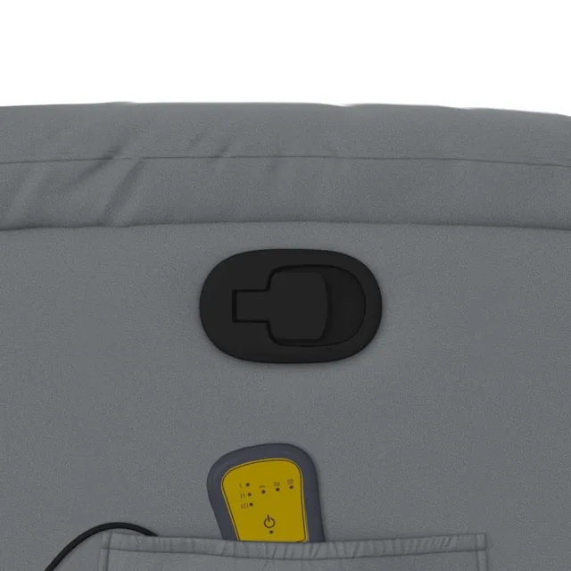 Fauteuil de massage inclinable gris similicuir