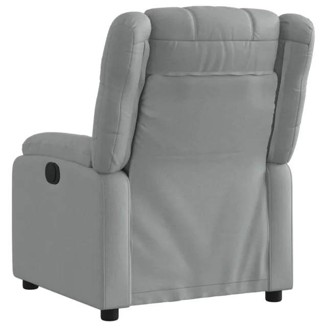 Fauteuil inclinable gris clair tissu