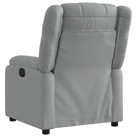 Fauteuil inclinable gris clair tissu