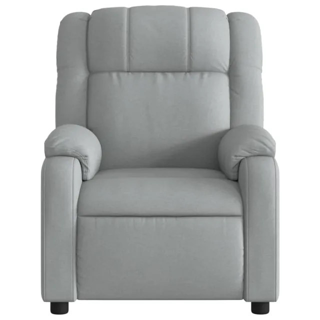 Fauteuil inclinable gris clair tissu