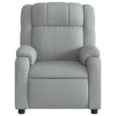 Fauteuil inclinable gris clair tissu