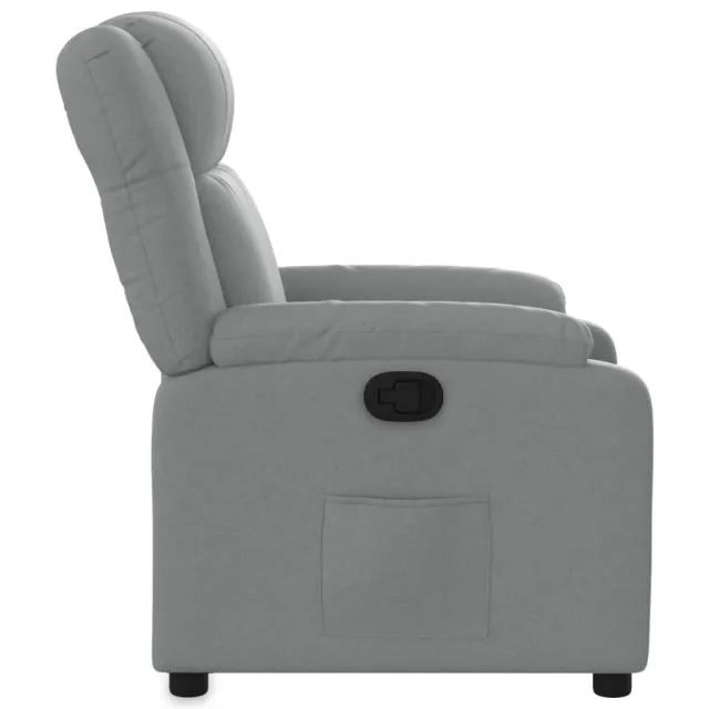 Fauteuil inclinable gris clair tissu