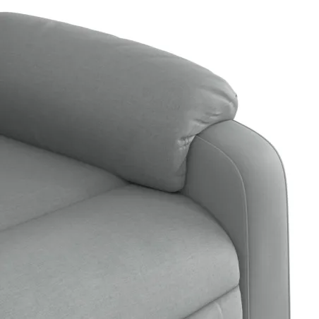 Fauteuil inclinable gris clair tissu