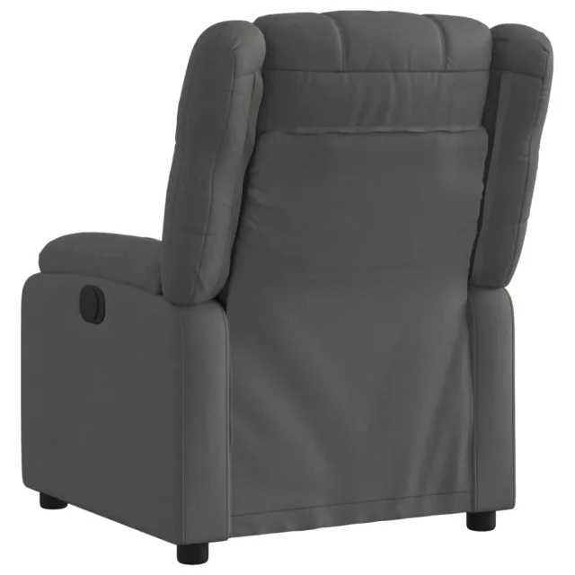 Fauteuil inclinable gris foncé tissu
