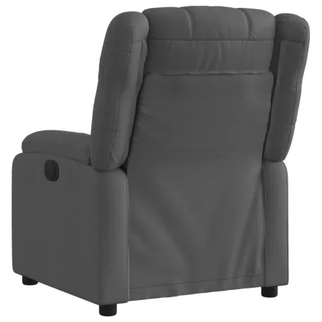 Fauteuil inclinable gris foncé tissu