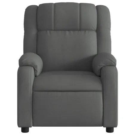 Fauteuil inclinable gris foncé tissu