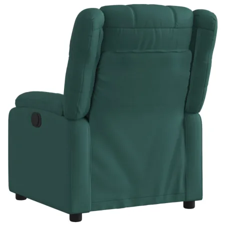 Fauteuil inclinable vert foncé tissu