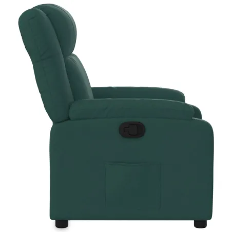 Fauteuil inclinable vert foncé tissu