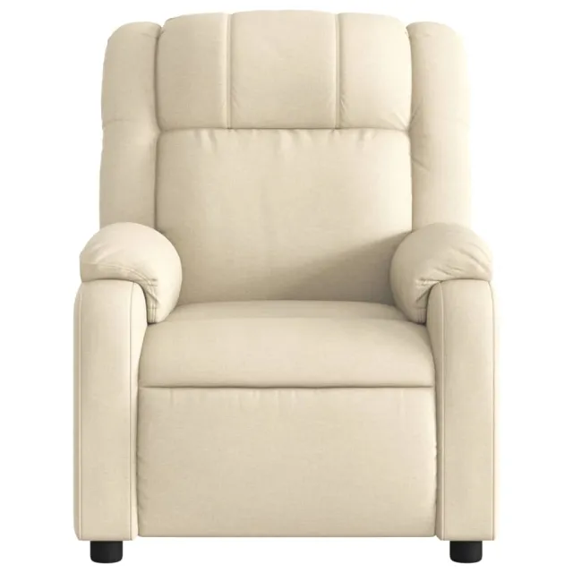 Fauteuil inclinable crème tissu
