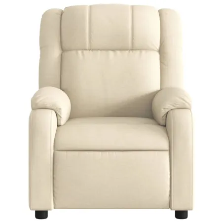 Fauteuil inclinable crème tissu