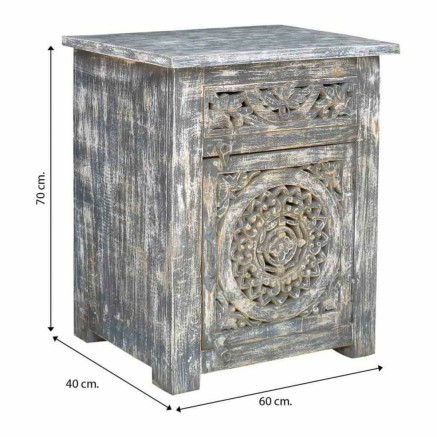 Mesita de Noche Alexandra House Living 40 x 70 x 60 cm 2