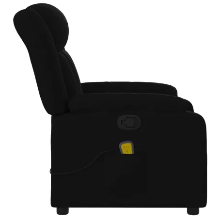 Fauteuil inclinable de massage noir tissu
