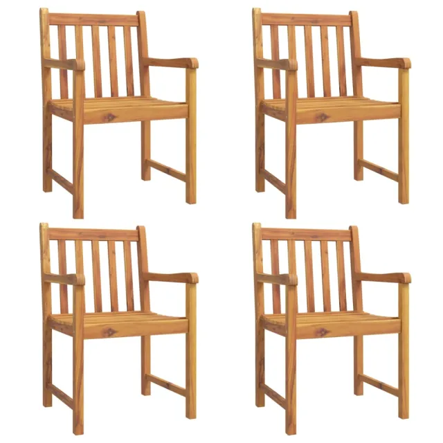 Ensemble à manger de jardin 5 pcs Bois d'acacia solide