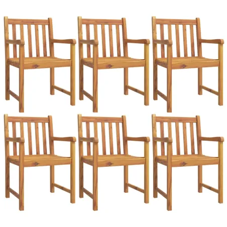 Ensemble à manger de jardin 7 pcs Bois d'acacia solide