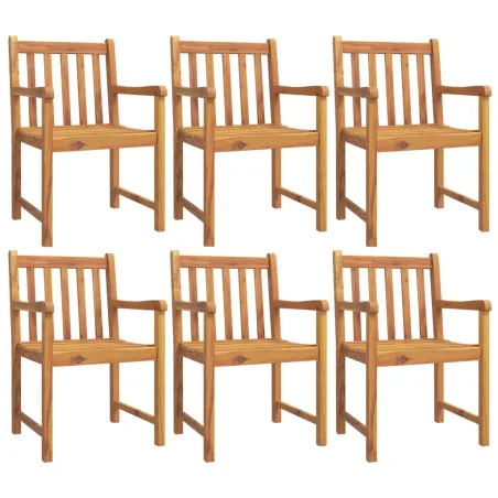 Ensemble à manger de jardin 7 pcs Bois d'acacia solide
