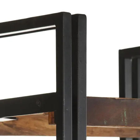 Bibliothèque 5 niveaux 40x30x180 cm Bois de récupération massif