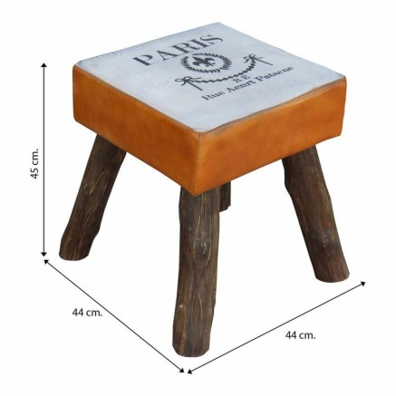 Kruk Alexandra House Living Mangohout 44 x 45 x 44 cm 2