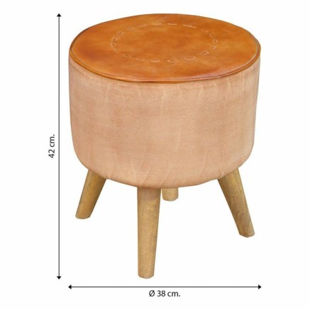 Hocker Alexandra House Living Mango-Holz 38 x 42 x 38 cm 2