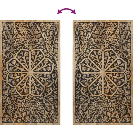 Ensemble de meubles de salle de bain 3 pcs bois manguier massif