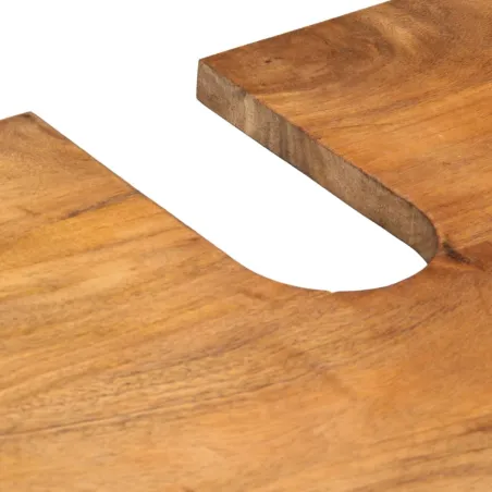 Ensemble de meubles salle de bain 2 pcs bois de manguier massif