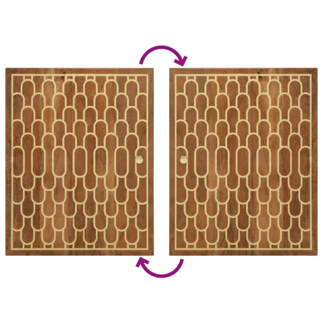 Ensemble de meubles de salle de bain 5 pcs bois manguier massif